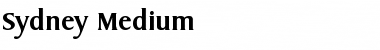 Sydney-Medium Regular Font