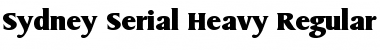Sydney-Serial-Heavy Regular Font