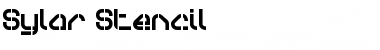 Download Sylar Stencil Font