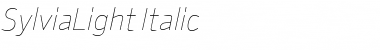 Download SylviaLight Italic Font