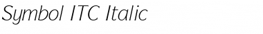 Symbol ITC Italic Font