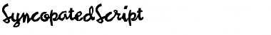SyncopatedScript Regular Font