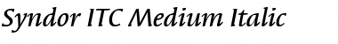 Download Syndor ITC Medium Font