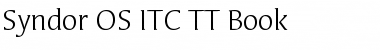 Syndor OS ITC TT Font