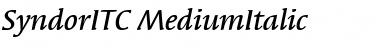 SyndorITC Font