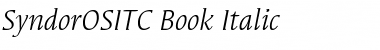 SyndorOSITC-Book Font