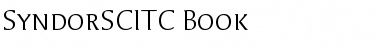 SyndorSCITC Font