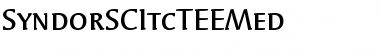 SyndorSCItcTEEMed Regular Font