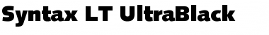 Download Syntax LT UltraBlack Font