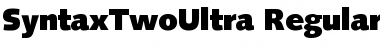 Download SyntaxTwoUltra Font