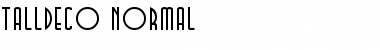 TallDeco Normal Font