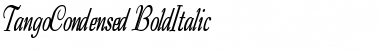 TangoCondensed BoldItalic Font