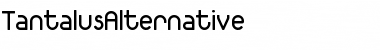 TantalusAlternative Regular Font