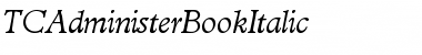 TCAdministerBookItalic Font TCAdministerBookItalic Font