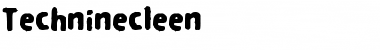 Techninecleen Regular Font