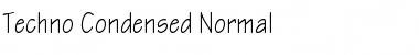 Techno-Condensed Normal Font