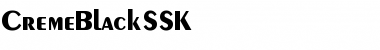CremeBlackSSK Regular Font