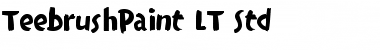 TeebrushPaint LT Std Regular Font