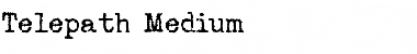 Download Telepath Medium Font