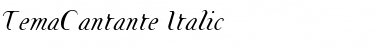 TemaCantante Medium Italic Font