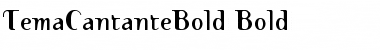 TemaCantanteBold Bold Font