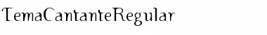 TemaCantanteRegular Regular Font