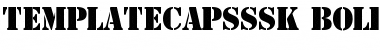 TemplateCapsSSK Bold Font