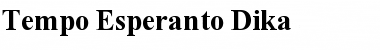 Tempo Esperanto Dika Font