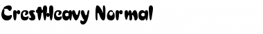 CrestHeavy Normal Font