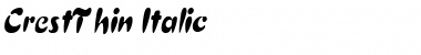 CrestThin Italic