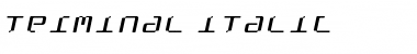 Terminal Italic Font