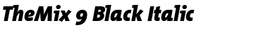 TheMix Black Italic Font