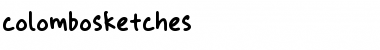 Download colombo sketches Font Download colombo sketches Font