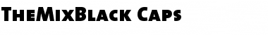 TheMixBlack-Caps Regular Font