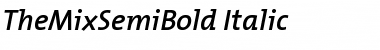 TheMixSemiBold-Italic Regular Font