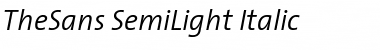 The Sans Semi Light- Italic