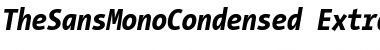 The Sans Mono Condensed- Italic Font