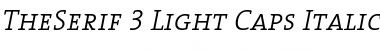 TheSerif Light Italic