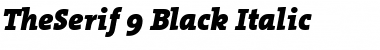 TheSerif Black Italic