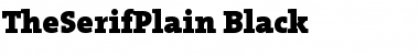 TheSerifPlain-Black Font