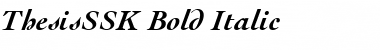 ThesisSSK Bold Italic Font