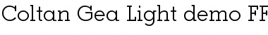 Coltan Gea Light Regular Font