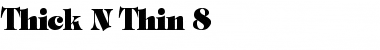 Thick N Thin 8 Regular Font