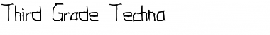 Third Grade Techno Normal Font