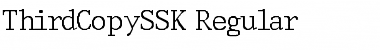 ThirdCopySSK Regular Font