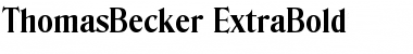 ThomasBecker-ExtraBold Regular Font