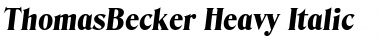ThomasBecker-Heavy Font