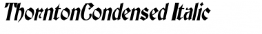 ThorntonCondensed Italic