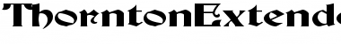 ThorntonExtended Regular Font