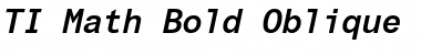 TI Math Font